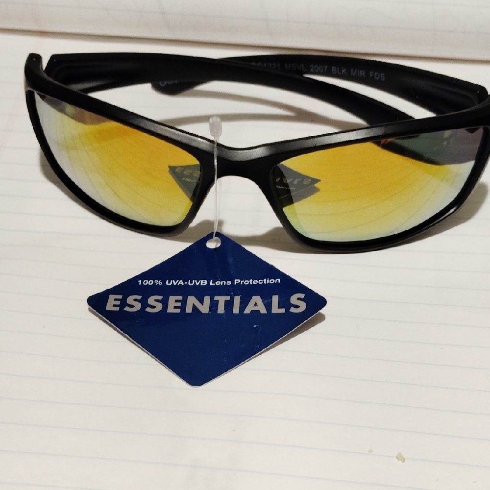 Foster Grant Black and Yellow Men's Sunglasses